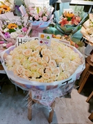 武汉鲜花店 99朵香槟玫瑰花束 武汉市区送货上门 三环内配送