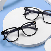 防蓝光近视眼镜ins方框时尚眼镜 变色近视眼镜框架大框显脸小