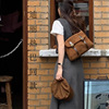 女包2023韩国小众设计磨砂复古单肩斜跨邮差包秋冬大容量腋下包包