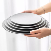 a5灰黑岩仿瓷密胺盘子塑料，盘子餐具食堂快餐盘，盖浇饭自助菜盘商用