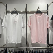 李宁T恤2022夏季樱花系列男女国潮时尚运动文化衫短袖AHSS917