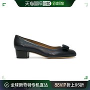 香港直邮SALVATORE FERRAGAMO 女士蓝色高跟鞋 0412732