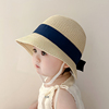 韩版宝宝帽子夏季遮阳儿童草帽薄款防晒婴儿渔夫帽男女童沙滩凉帽