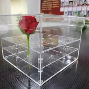 亚克力礼盒鲜装放花空盒的包装盒透明情人节玫瑰礼盒花盒diy