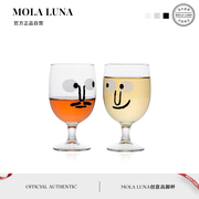 MOLALUNA.Emote.酒具可爱ins风高脚杯啤酒杯玻璃杯葡萄酒杯 表情