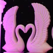 婚庆道具天鹅摆件塑料天鹅爱情大天鹅婚礼舞台布置用品