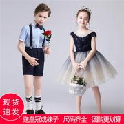 儿童表演服装大合唱演出服小学生男女孩礼服幼儿园毕业套装蓬蓬裙