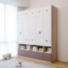 可比熊实木儿童衣柜定制卧室家用简易组装衣橱组合收纳柜宝宝现代