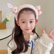 韩国儿童发箍毛绒洗脸发带束发带网红兔子发卡头饰女宝宝头箍