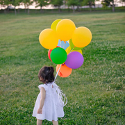拍照哑光彩色气球野餐道具，生日周岁派对场景，布置儿童宝宝装饰用品