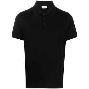 潮奢 Saint Laurent 圣罗兰 男士 and Polos T恤黑色POLO衫 712