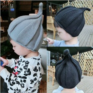 超萌男女童秋冬保暖护耳洋气针织帽，中小童婴儿，套头毛线帽亲子帽潮