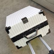 行李箱男学生皮箱万向轮，旅行箱女大容量坚固耐用拉杆箱铝框款