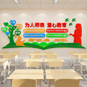 校园文化墙贴画励志标语办公室四有好老师培训学校办公室墙面装饰