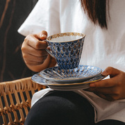 俄罗斯皇家瓷器Lomonosov勿忘我红茶杯碟茶壶咖啡杯瓷器爱的迫降