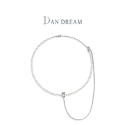 Dan Dream方圆珍珠项链轻奢高级感锁骨链百搭小众原创设计锁骨链