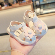 夏季女宝宝凉鞋1一2-3岁小童，公主鞋子防滑软底，透气幼儿婴儿学步鞋