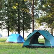 帐篷户外人全自动双人单人家用账防小雨野营野外加厚露营帐篷3-42