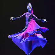 美丽的阿依汗专业艺考演出服桃李杯新疆维族舞蹈服大摆裙子女