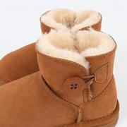 真皮儿童雪地靴女童鞋子冬季短男童靴子宝宝，加绒加厚保暖棉?