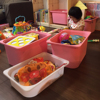 可比熊儿童玩具收纳盒，塑料整理箱玩具筐幼儿园，收纳筐宝宝储物盒子