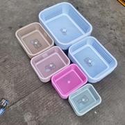 **塑料沥水篮洗菜篮子塑料长方形水果篮洗菜篮子
