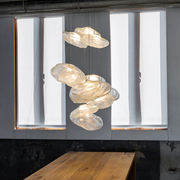 定制设计师玻璃灯罩吊灯复古北欧餐厅创意个性艺术服装店酒店工程