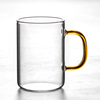 透明玻璃杯带盖耐热高温家用喝水杯子女泡茶茶杯，套装高硼硅泡茶杯