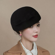 羊毛贝雷帽女秋冬妈妈款时尚百搭高级感法式复古画家空姐时装毡帽