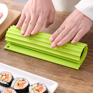 做寿司卷帘硅胶紫菜包饭团(包饭团)工具仿竹帘，双面糯米海苔卷专用制作神器