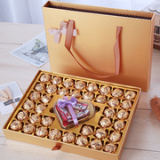 德芙巧克力礼盒装送女友老婆心形，糖果零食生日情人，节礼物抽屉盒装