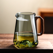 玻璃茶壶月牙过滤茶水分离家用绿茶杯泡，茶器耐高温茶具套装公道杯