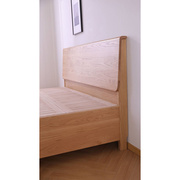 实木高箱储物床1.8米简约小户型定制2.2米主卧悬浮床橡木气压床