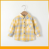 儿童衬衫2024春秋款纯棉，童装宝宝长袖，衬衣男童格子长袖中大童外套