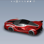 法拉利玩具跑车设计模型01200527图纸（SLDASM文件格式）