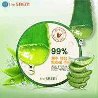 韩国thesaem得鲜芦荟胶99%补水保湿舒缓面膜修复控油急救面霜