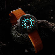 Xeric NASA航海者号1000米防水橙色大指针刻度夜光潜水表欧美腕表