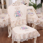 欧式高档餐桌布椅垫桌布椅子套蕾丝桌布餐椅垫套装加大椅子套桌旗
