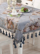 奢华高档欧式茶几垫长方形桌布圆桌布餐桌布布艺盖布台布客厅家用