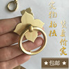 铜拉环仿古中式纯铜柜门，抽屉圆环铜环，中式拉手古铜把手花格门把手