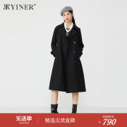 提拉米苏系列YINER音儿专选女装秋季双排扣风衣英伦风外套