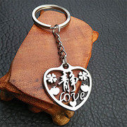 情侣创意刻字女士不锈钢钥匙链挂件包包挂件刻名字女朋友礼物