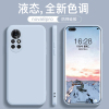 华为nova8手机壳2021烟蓝灰nova8pro液态，硅胶se全包防摔5g直边曲面屏，简约纯色软壳男女情侣款磨砂保护套