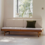 安时沙发北欧日式复古简约小户型，客厅可拆洗布艺三人位
