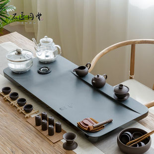 全自动茶盘一体带电磁炉茶具，套装乌金石，茶盘家用茶海茶台功夫茶具