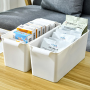 塑料桌面收纳盒厨房置物架抽屉式收纳筐，家用客厅零食整理储物盒子