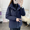 冲锋衣羽绒服内胆加厚秋冬外套女三合一可拆卸两件套滑雪服登山服