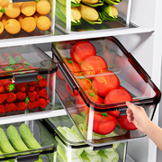 冰箱收纳盒保鲜盒食品级，水果外出携带专用冰柜冷冻特大号整理泡菜