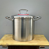 喜欢厚重的来！不锈钢高深汤锅大容量微压炖煮煲汤五层复合底24cm