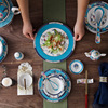 家用陶瓷盘碟套装西餐盘中式高档骨瓷餐具套装，欧式轻奢菜盘汤碗勺